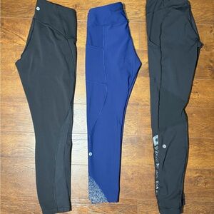 Lululemon Black and Blue Leggings